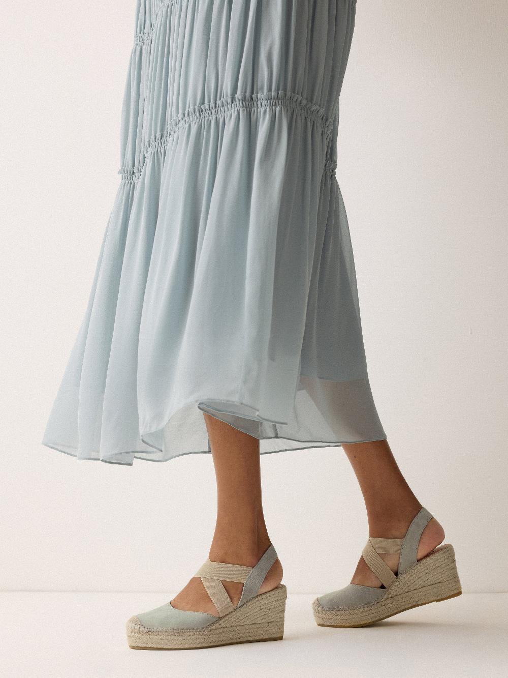 Jigsaw Spanish Wedge Espadrille Blue