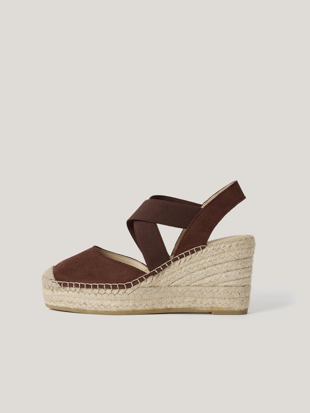 jigsaw Spanish Wedge Espadrille Brown