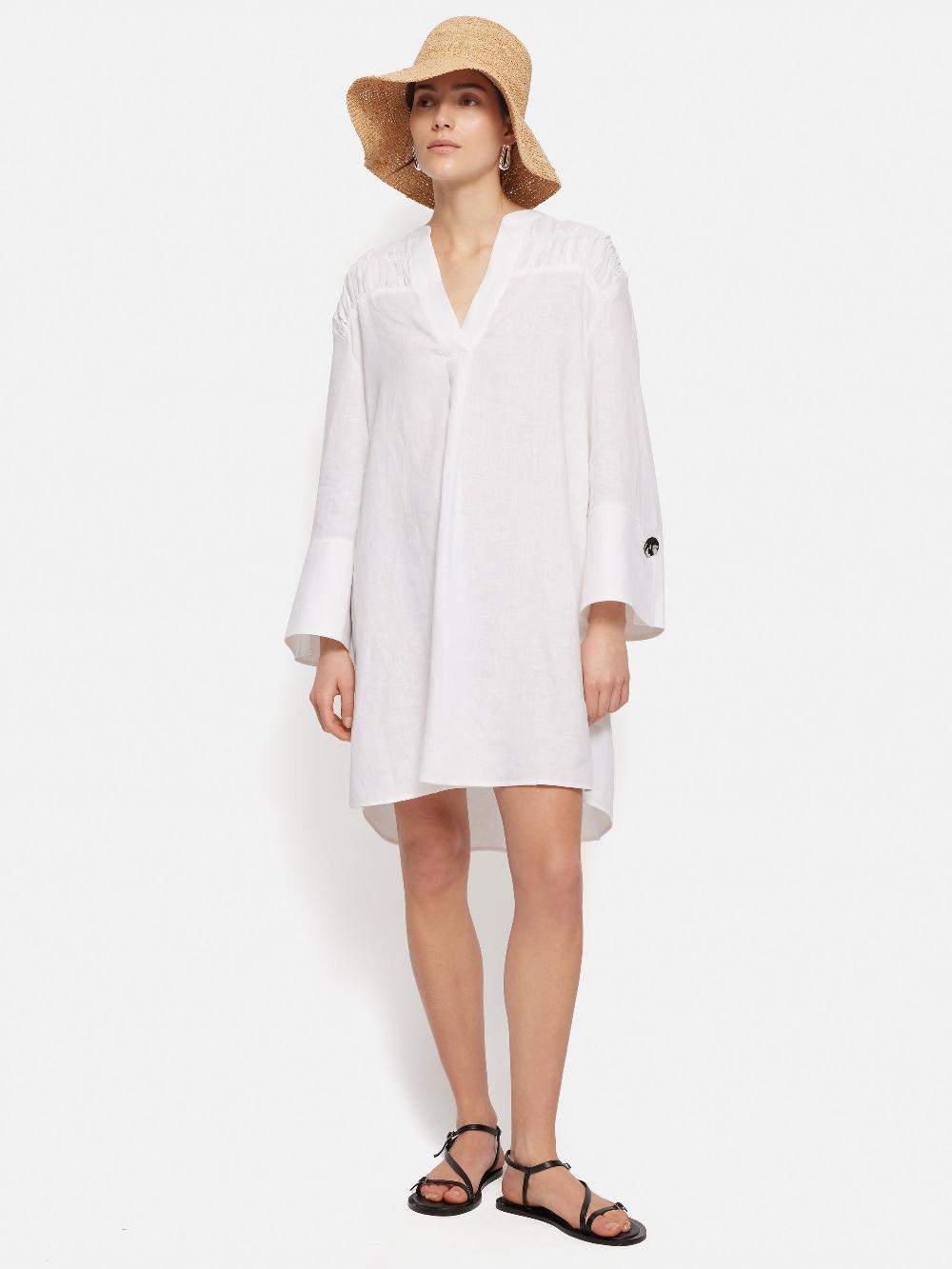 Jigsaw Straw Bucket Hat Natural