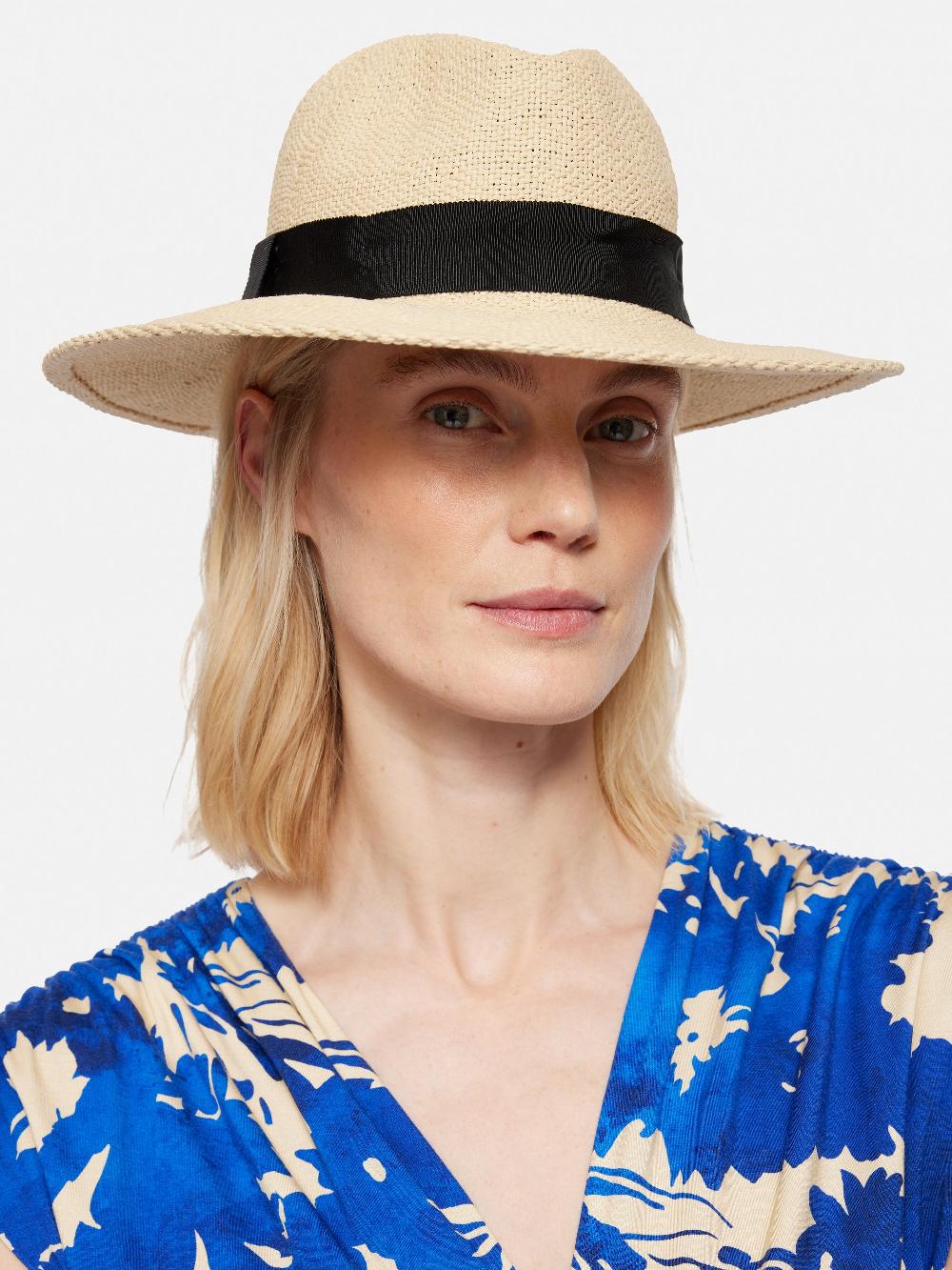 Jigsaw Straw Fedora Natural