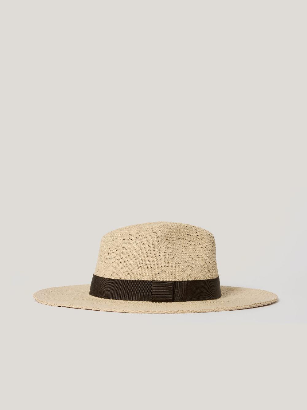 Jigsaw Straw Fedora Natural