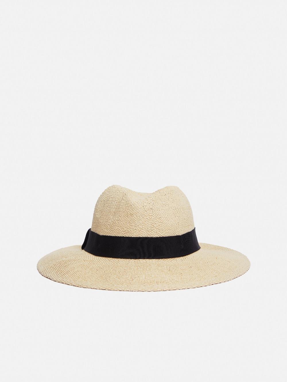 jigsaw Straw Fedora Natural