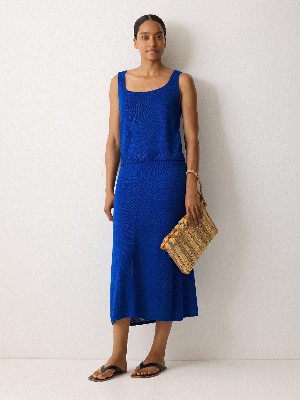 Jigsaw Striped Straw Pouch Multi