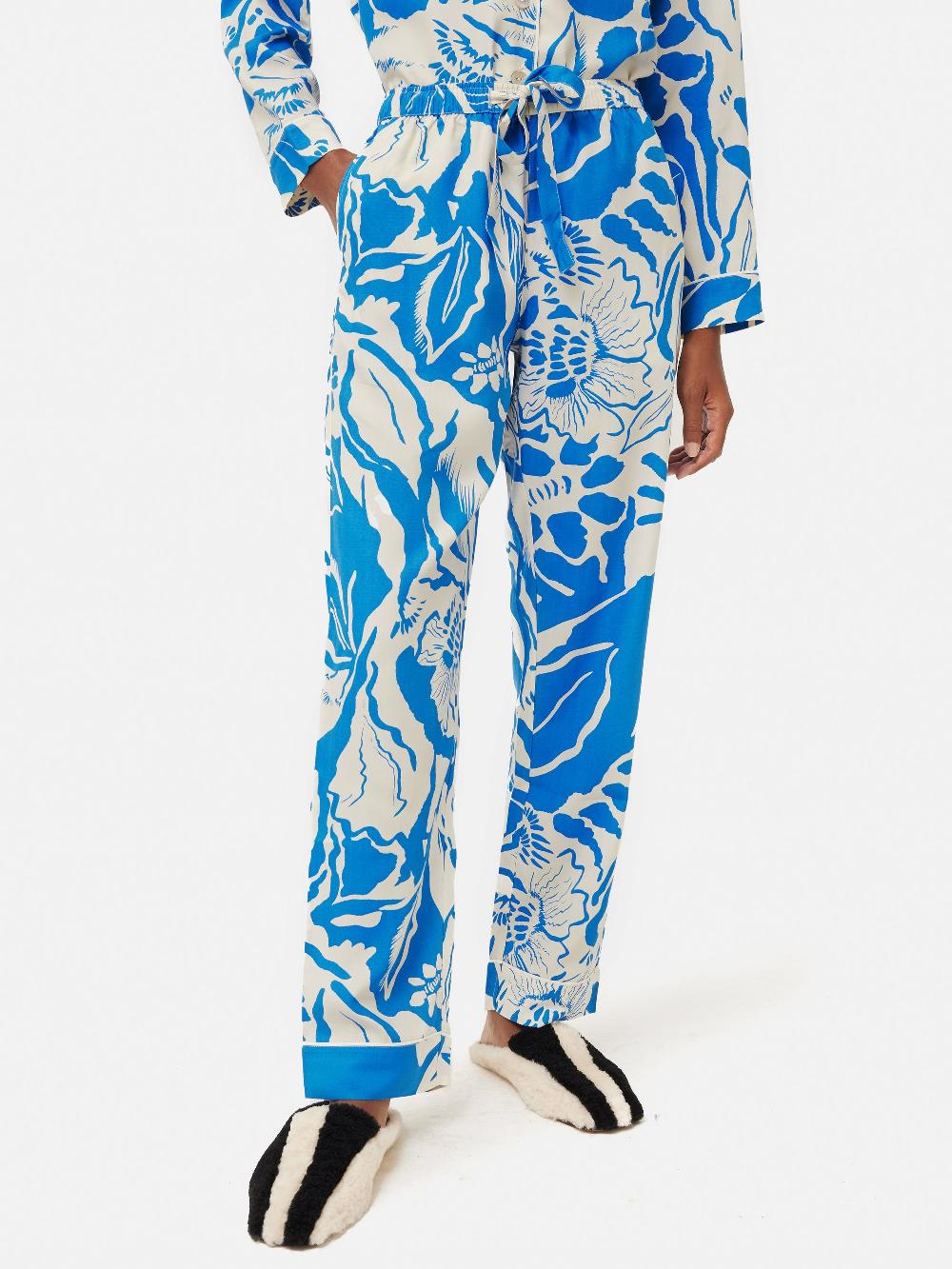 Jigsaw Strokes Floral Pyjama BLUE