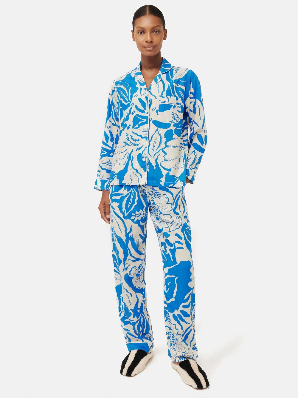 jigsaw Strokes Floral Pyjama BLUE