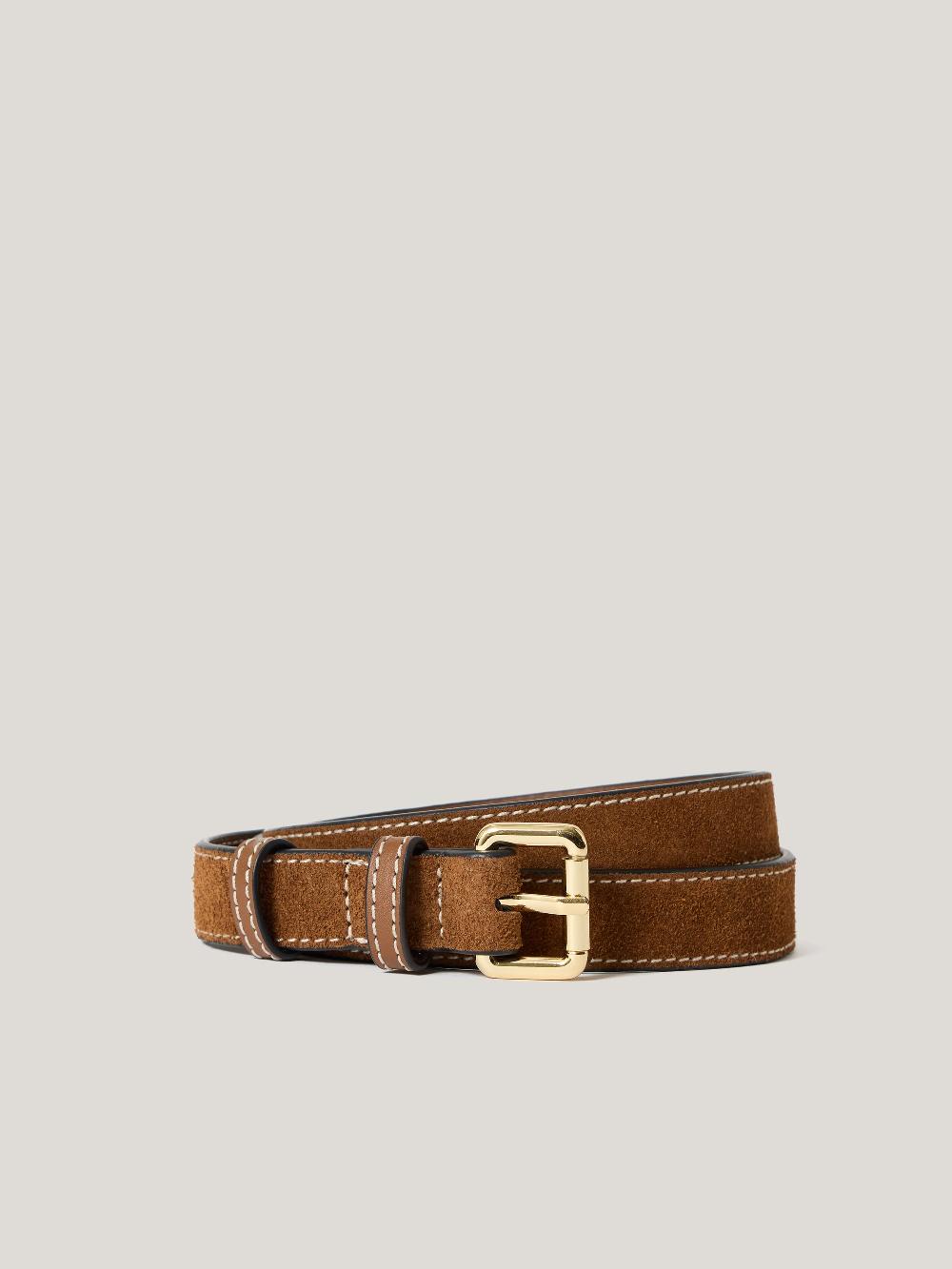 Jigsaw Suede Skinny Belt Suede Skinny Belt Tan