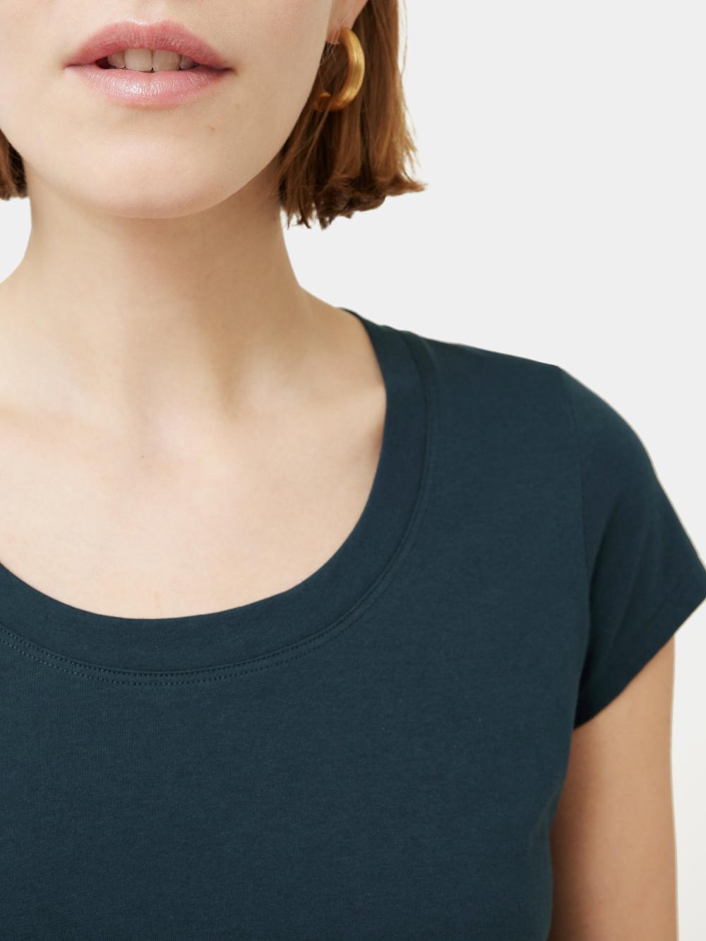 Jigsaw Supima Cotton Short Sleeve Tee Eucalyptus