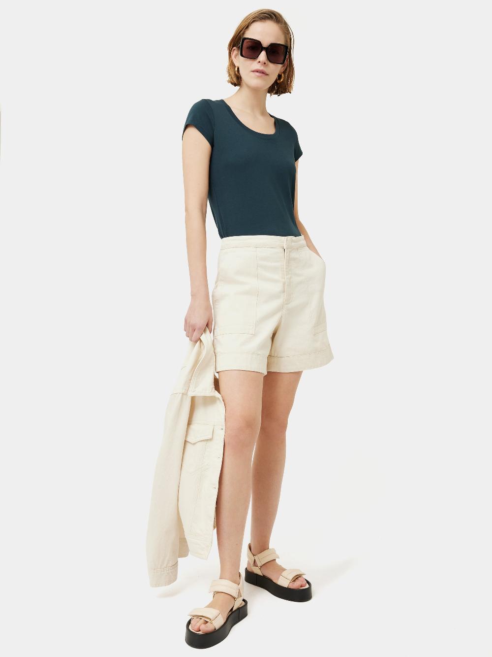 Jigsaw Supima Cotton Short Sleeve Tee Eucalyptus