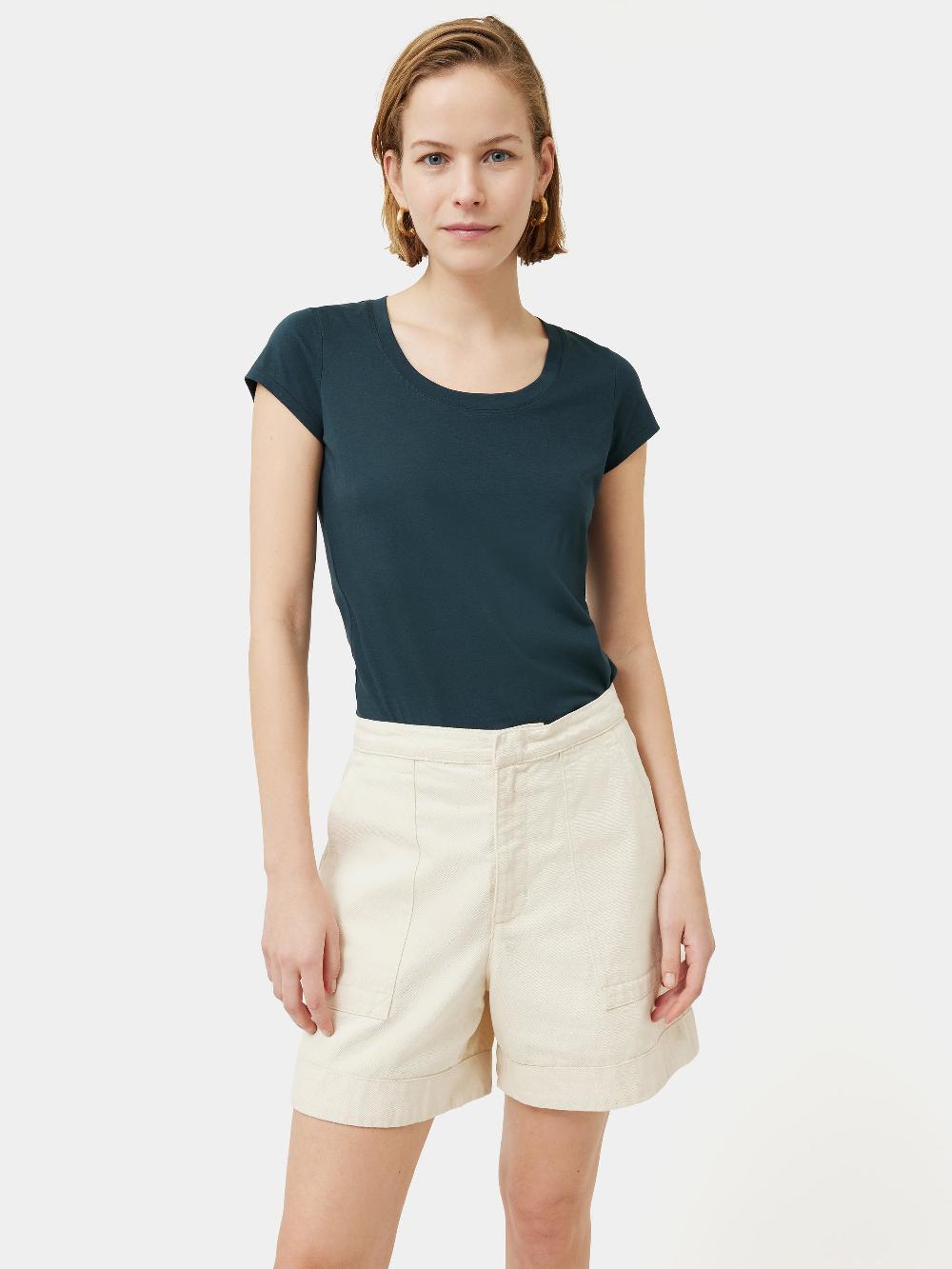 jigsaw Supima Cotton Short Sleeve Tee Eucalyptus
