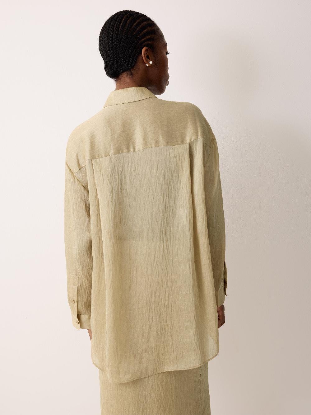 Jigsaw Textured Cocoon Shirt Neutral