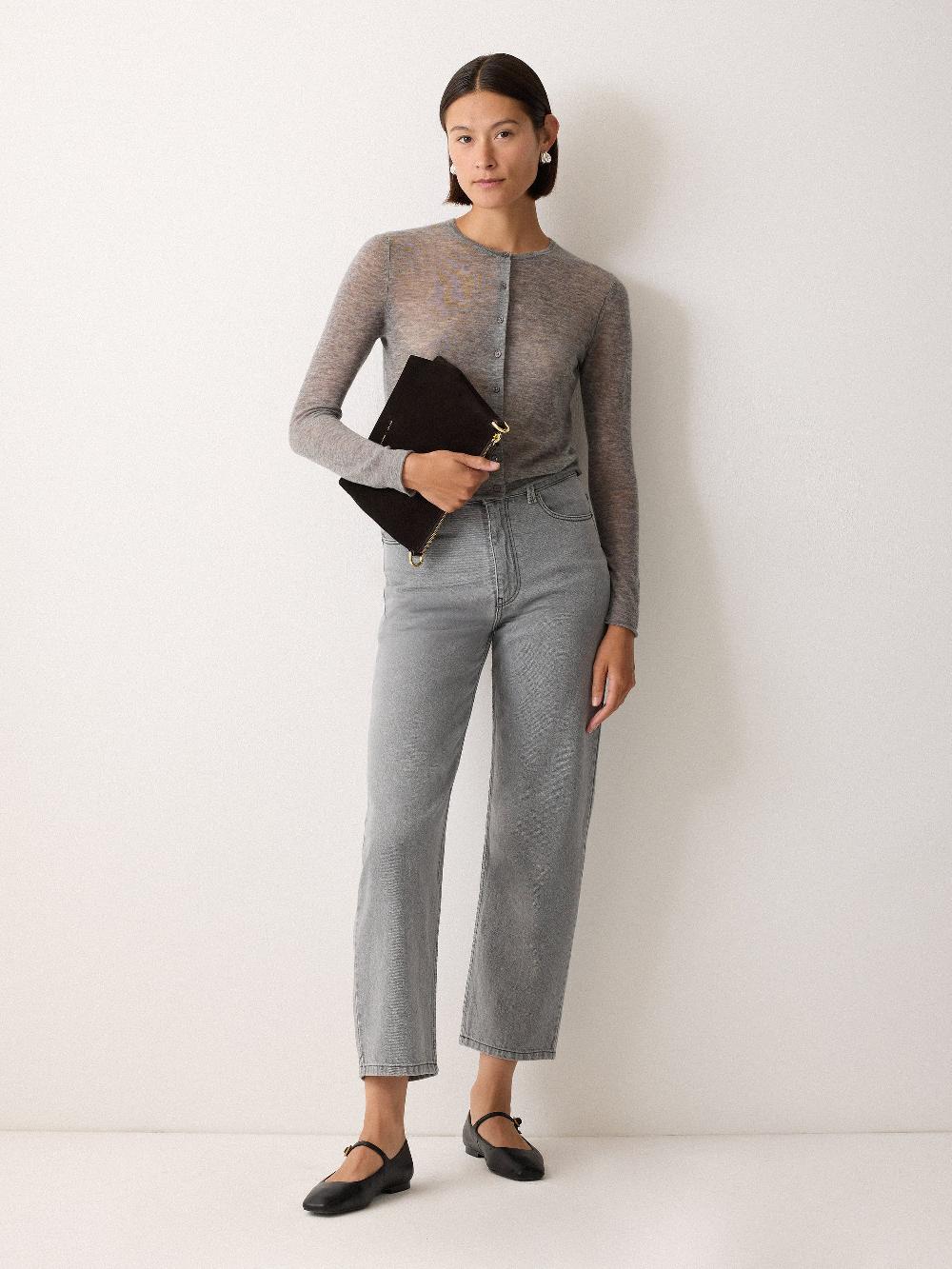 jigsaw Tissue Wool Cardigan Grey