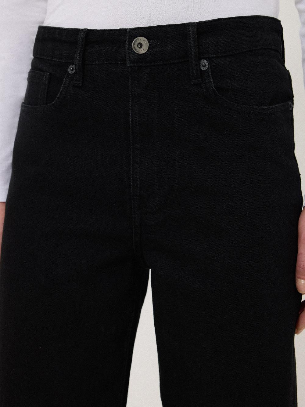 Jigsaw Tyne Wide Leg Cropped Jean Black