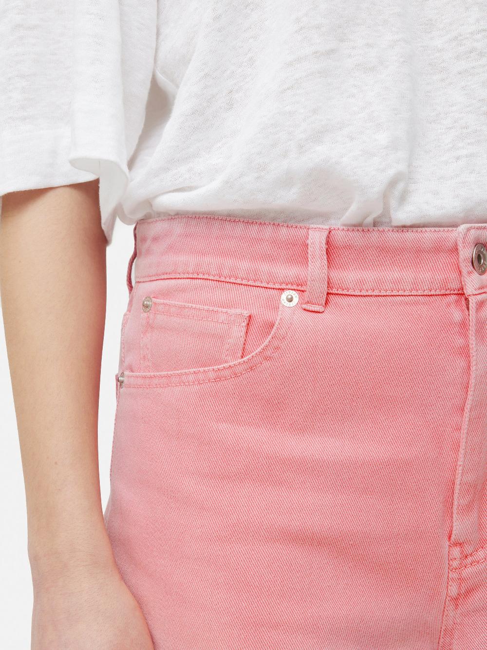 Jigsaw Tyne Wide Leg Cropped Jean Pink