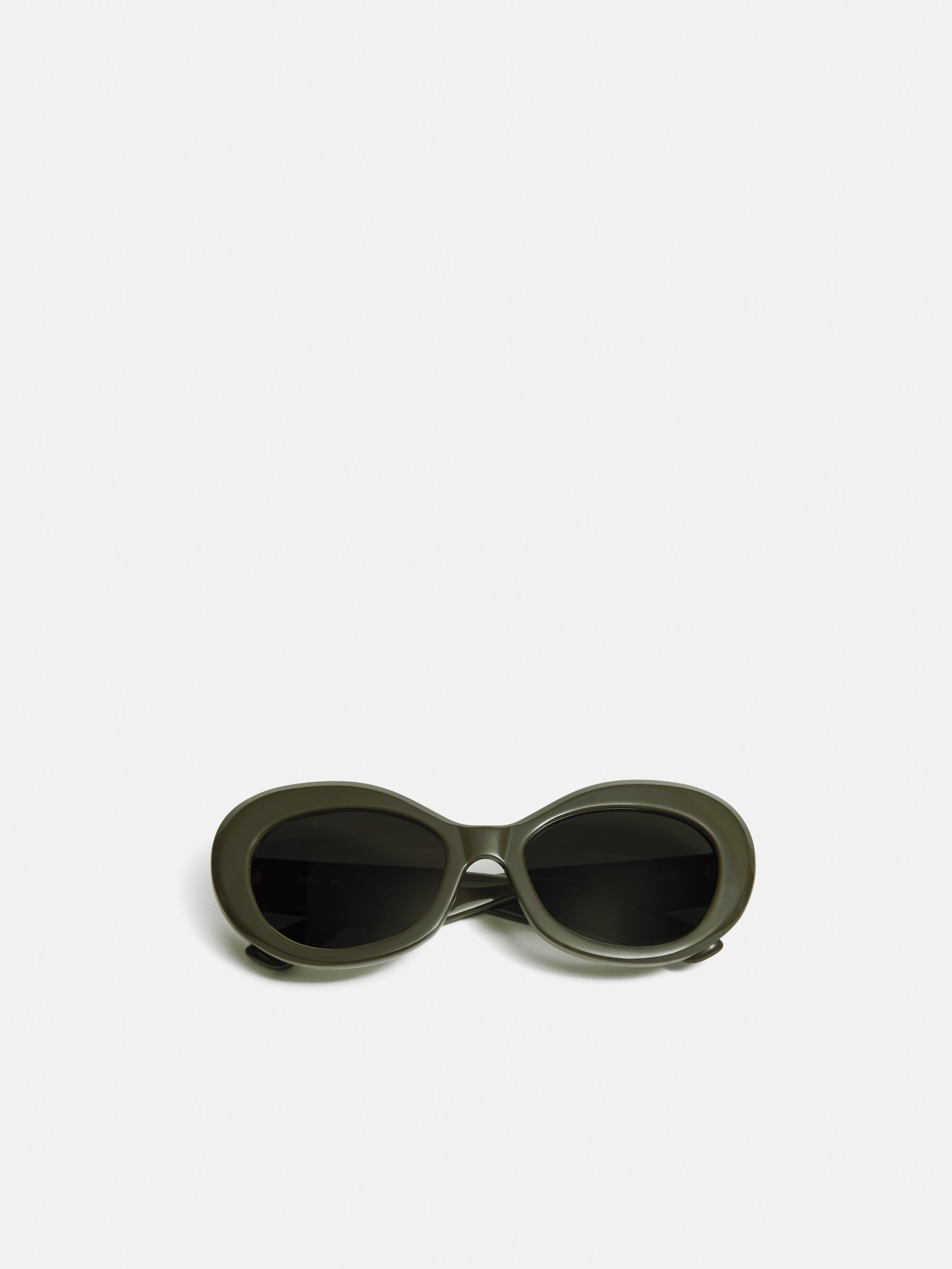 Jigsaw Upton Oval Sunglasses Green