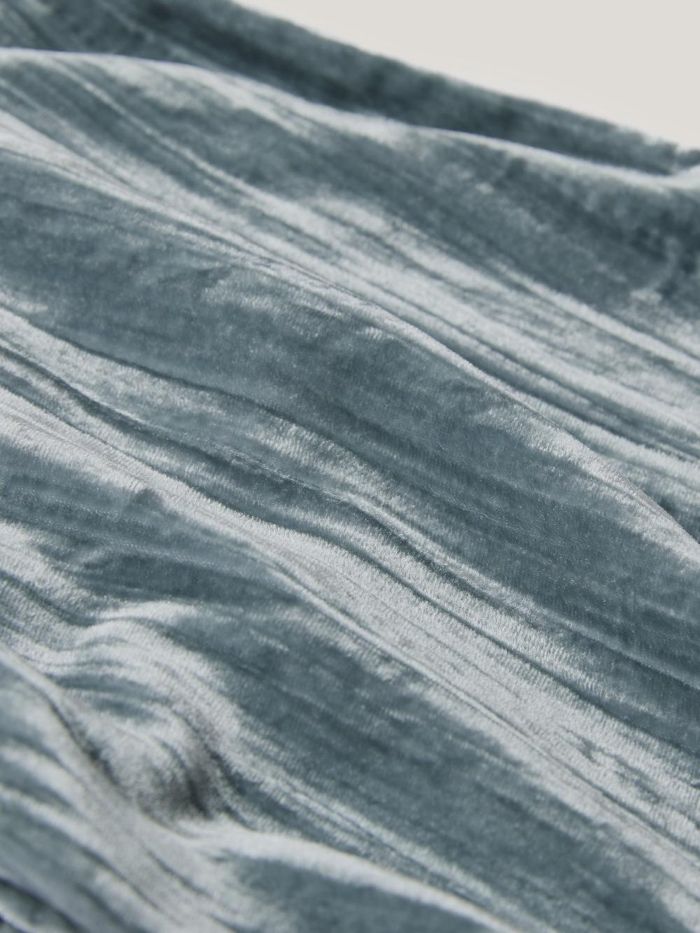 Jigsaw Velvet Plisse Scarf Blue