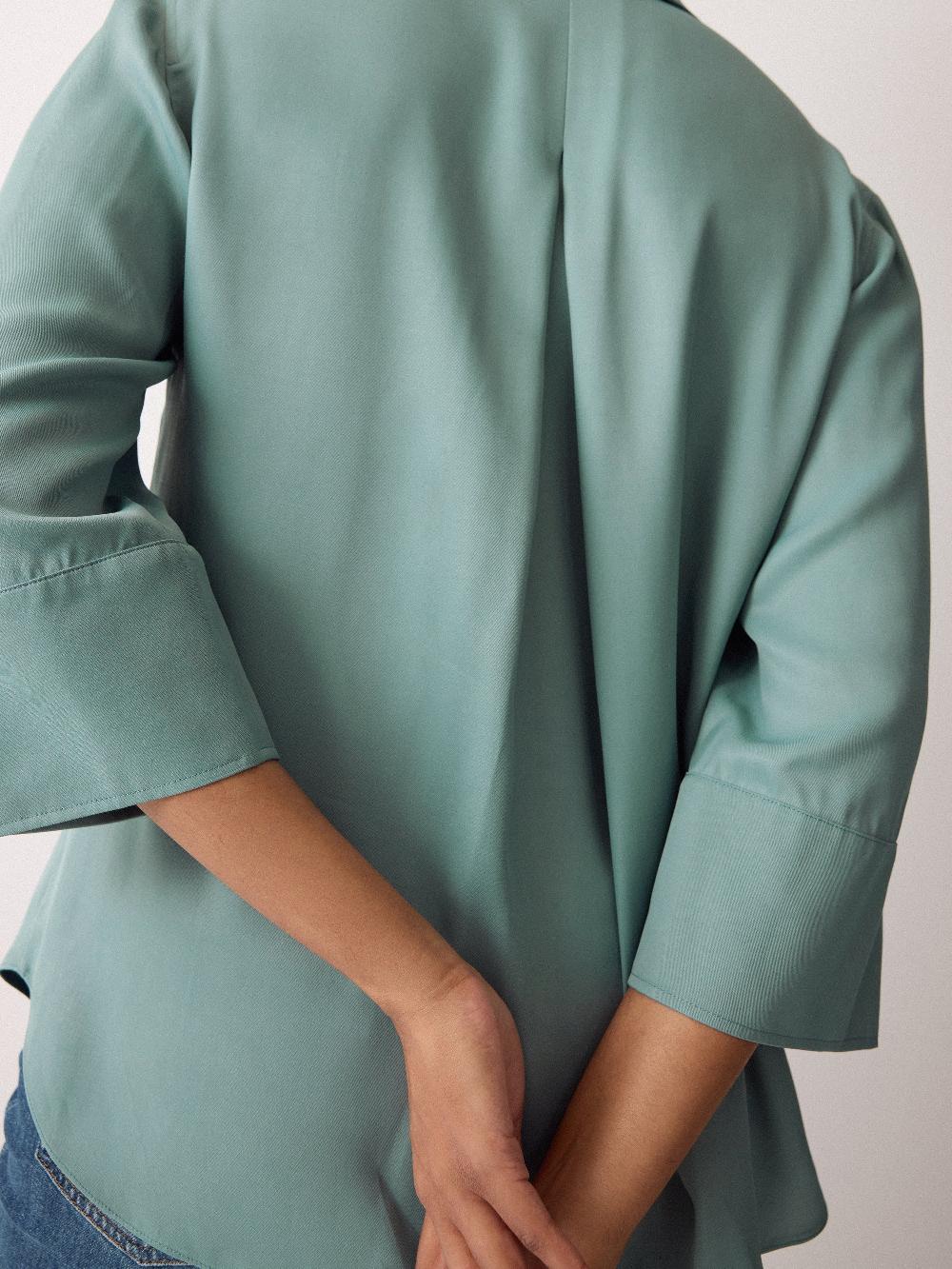 Jigsaw Viscose Twill Top Blue