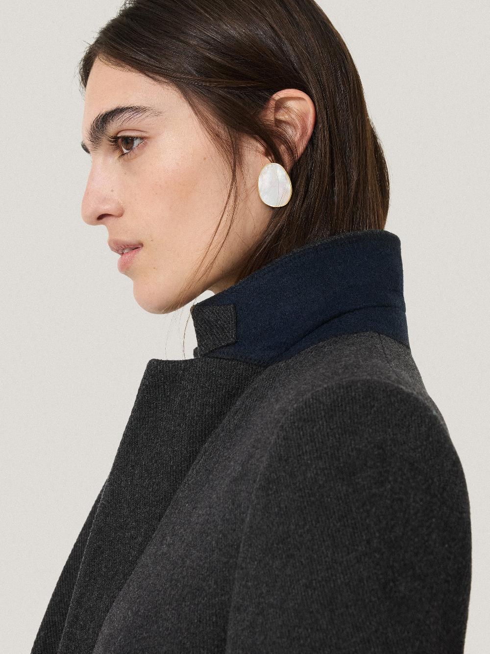 Jigsaw Wool Blend City Coat Grey