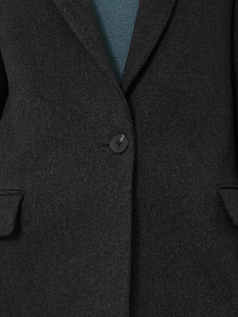 Jigsaw Wool Blend City Coat Grey