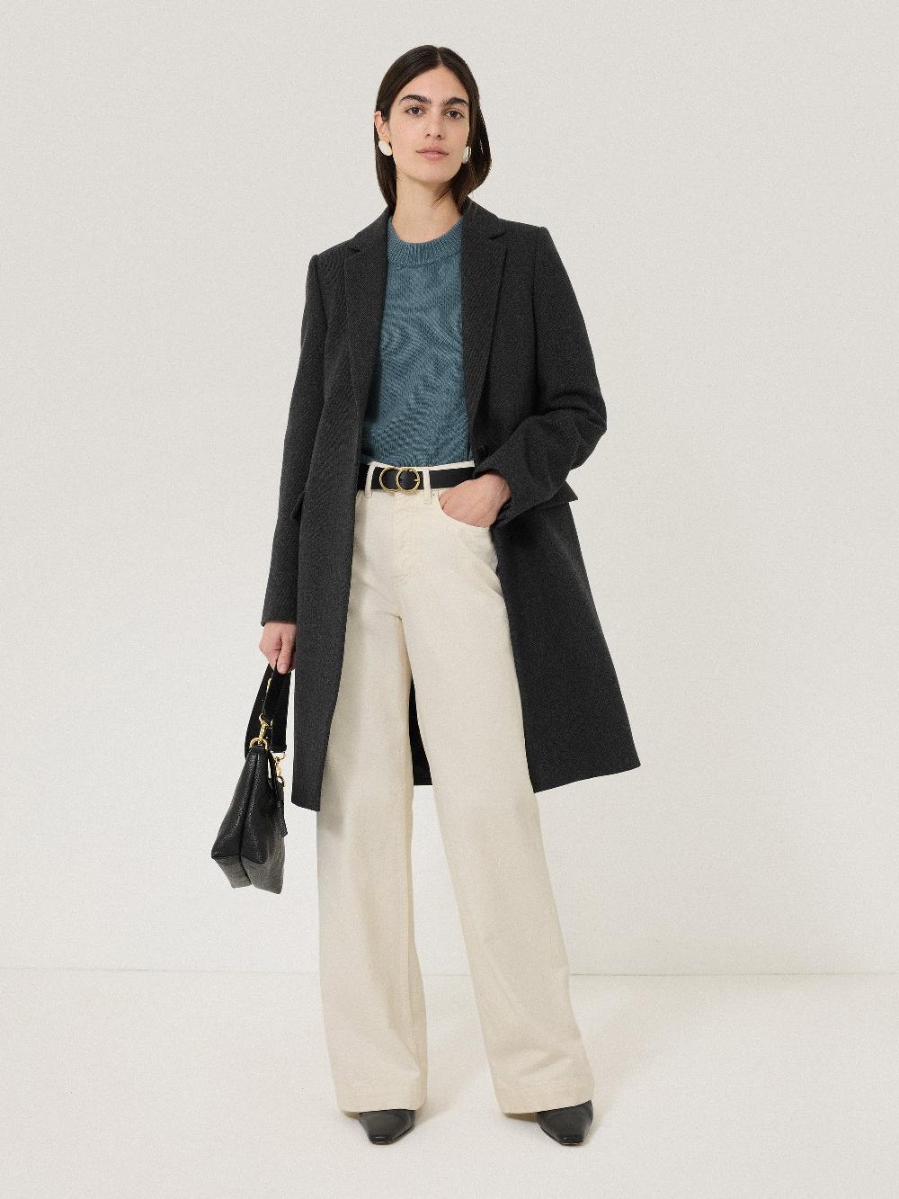 jigsaw Wool Blend City Coat Grey