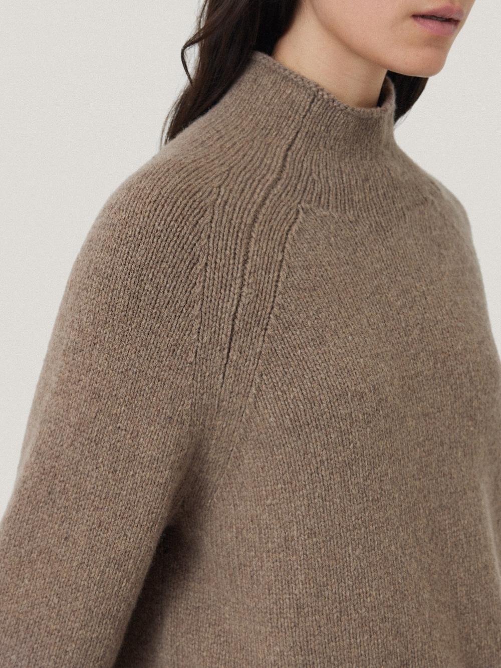 Jigsaw Wool Blend Snowdon Jumper Taupe