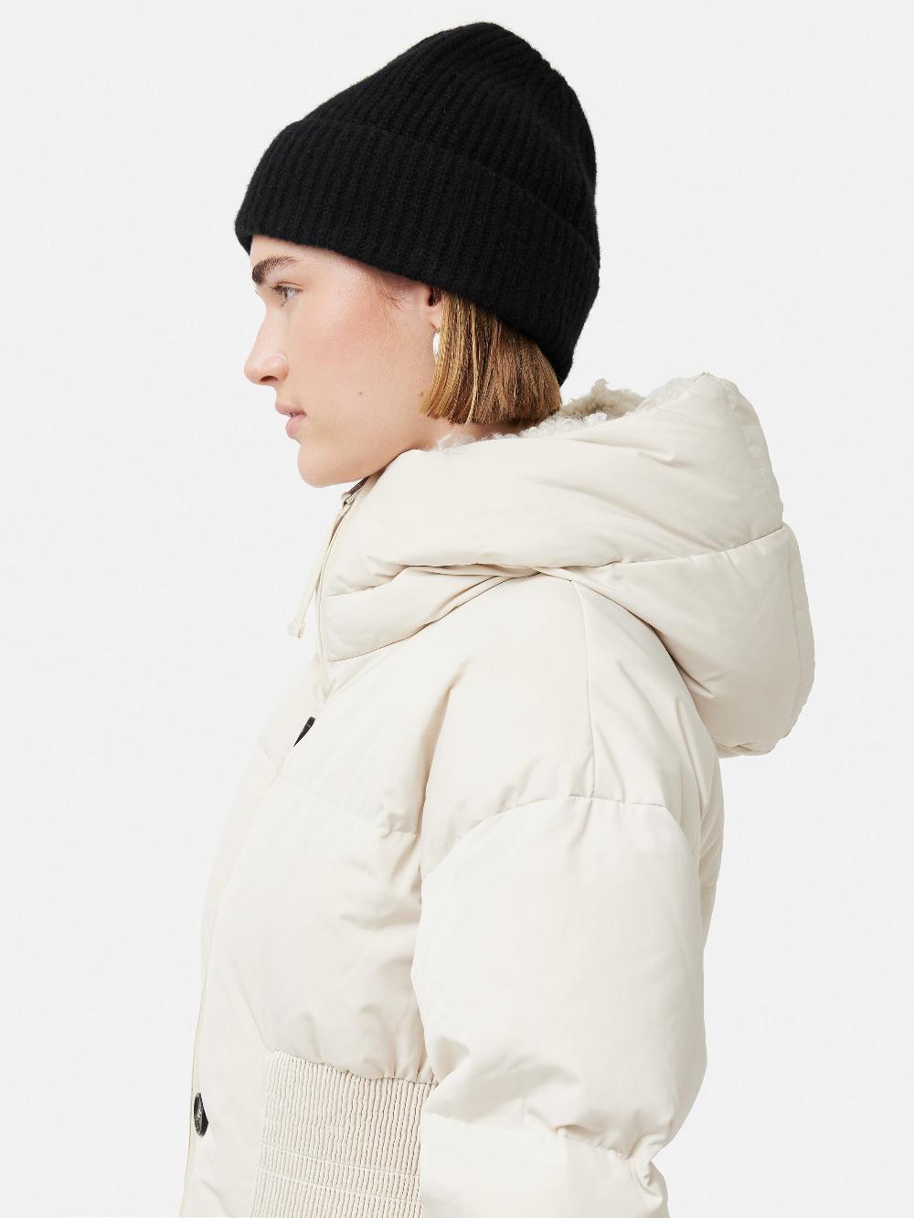 Jigsaw Wool Cashmere Blend Beanie Black