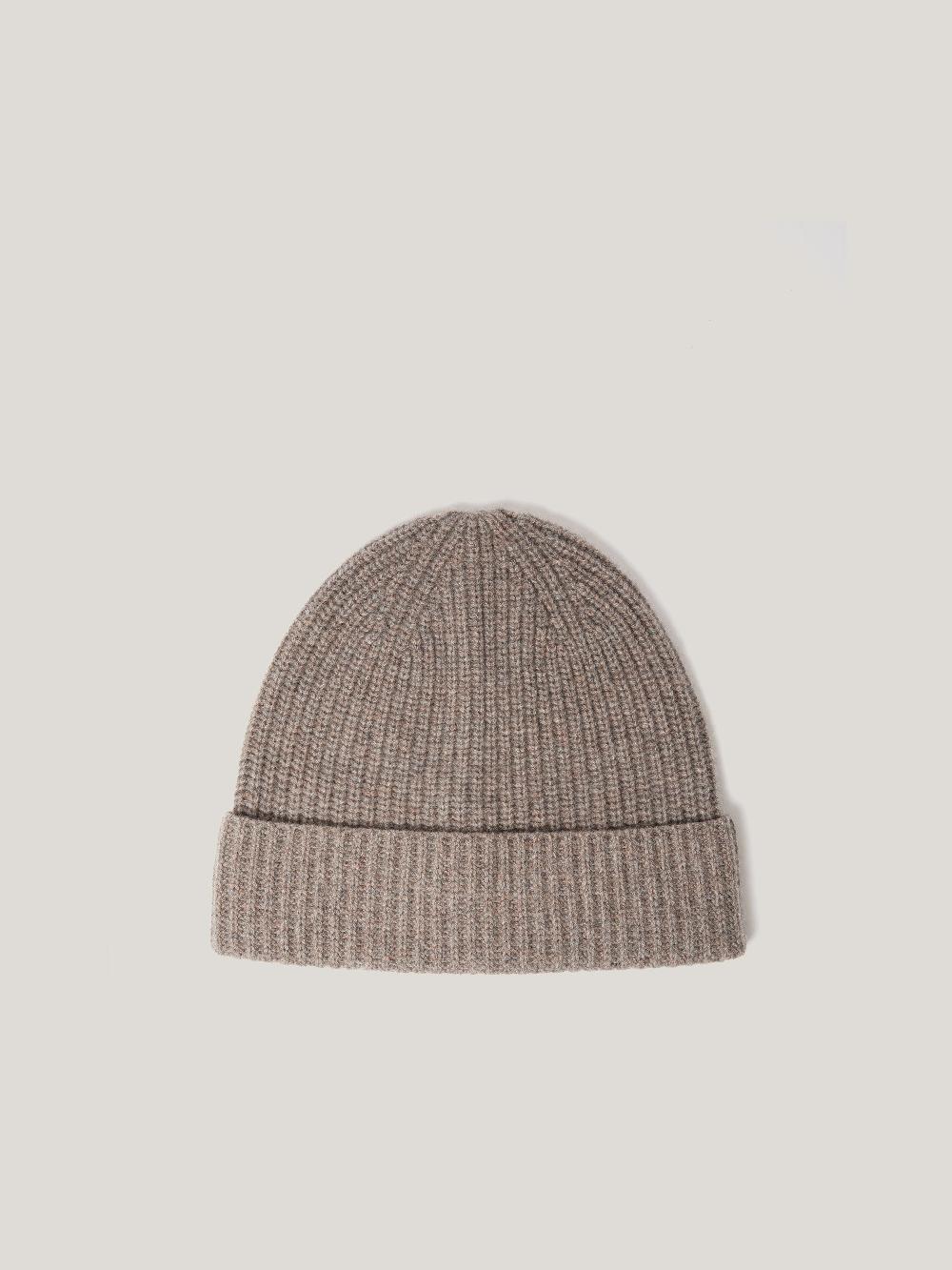 Jigsaw Wool Cashmere Blend Beanie Oatmeal