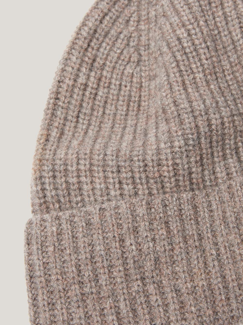 Jigsaw Wool Cashmere Blend Beanie Oatmeal
