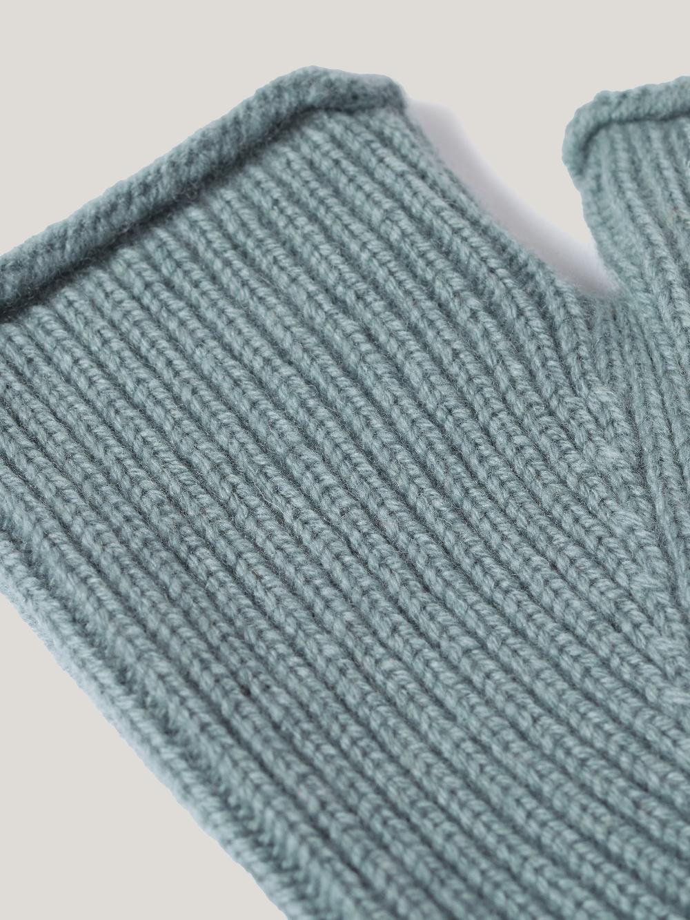 Jigsaw Wool Cashmere Blend Mitten Blue