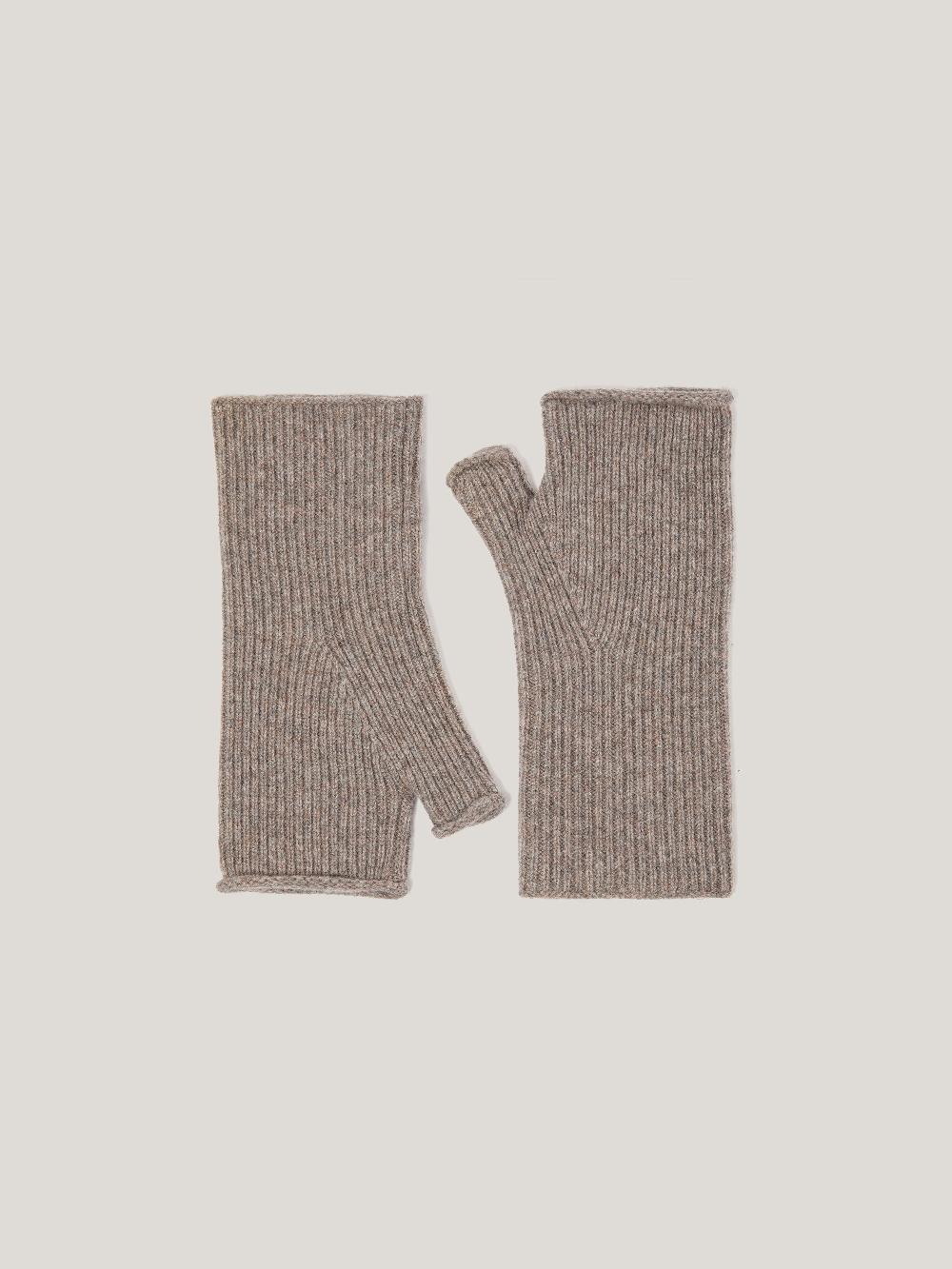 jigsaw Wool Cashmere Blend Mittens Oatmeal