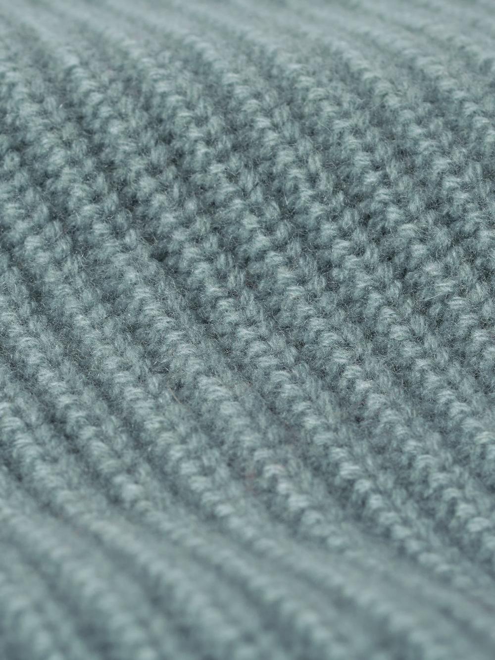 Jigsaw Wool Cashmere Blend Rib Snood Blue