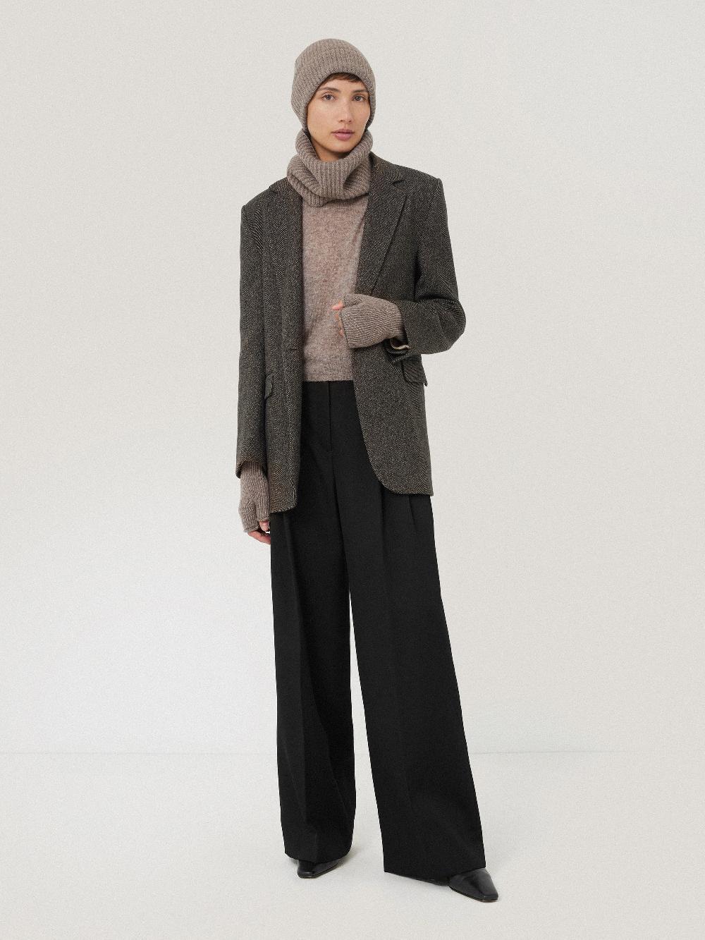 Jigsaw Wool Cashmere Blend Snood Oatmeal