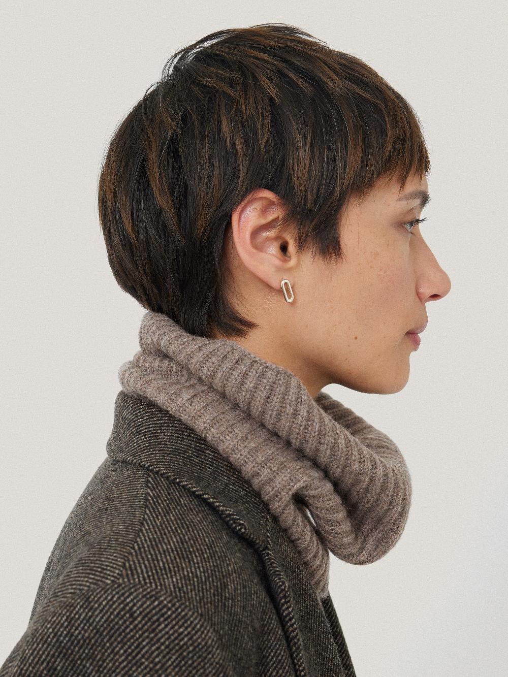 jigsaw Wool Cashmere Blend Snood Oatmeal