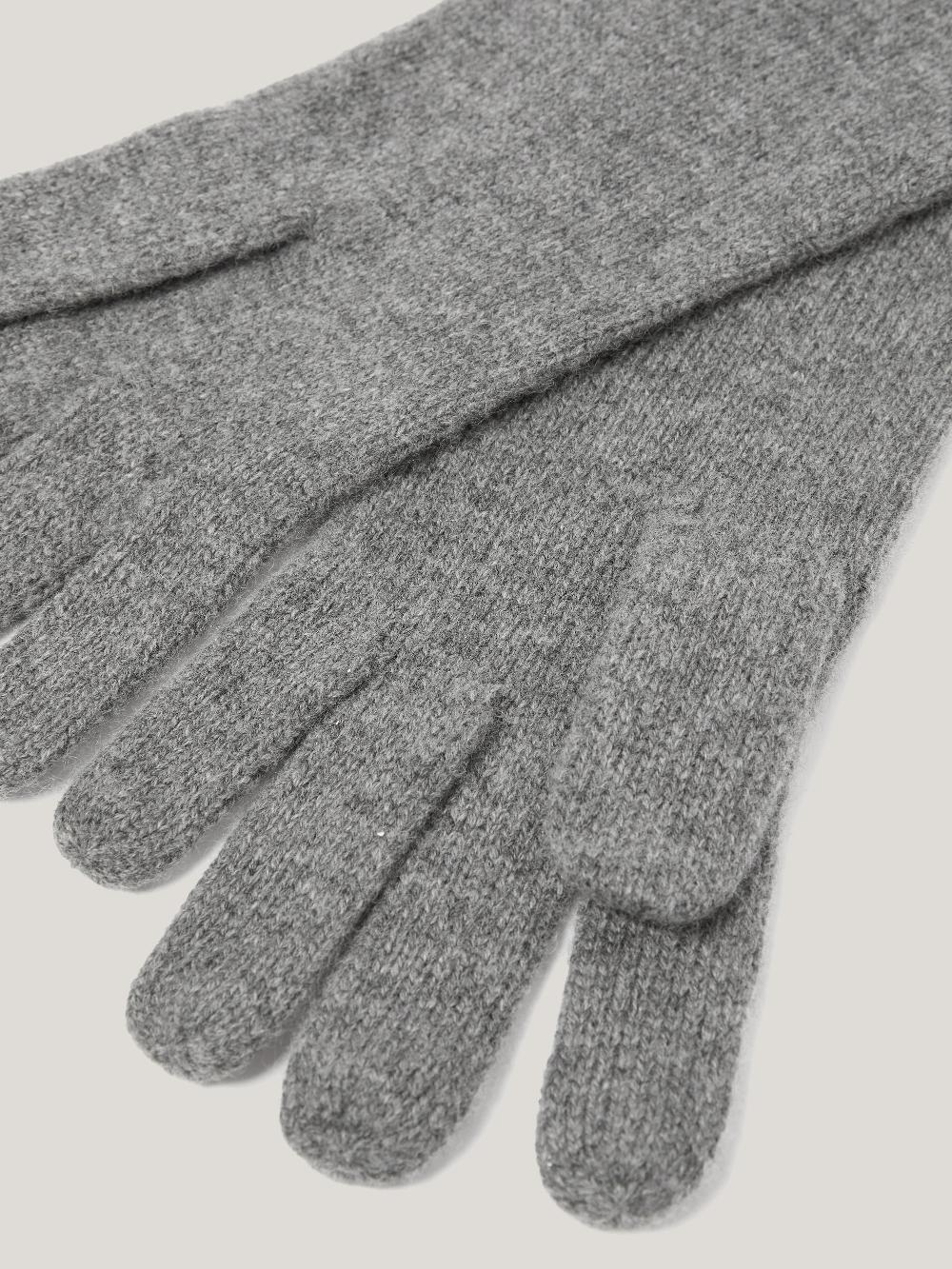 Jigsaw Wool Cashmere Long Gloves Grey