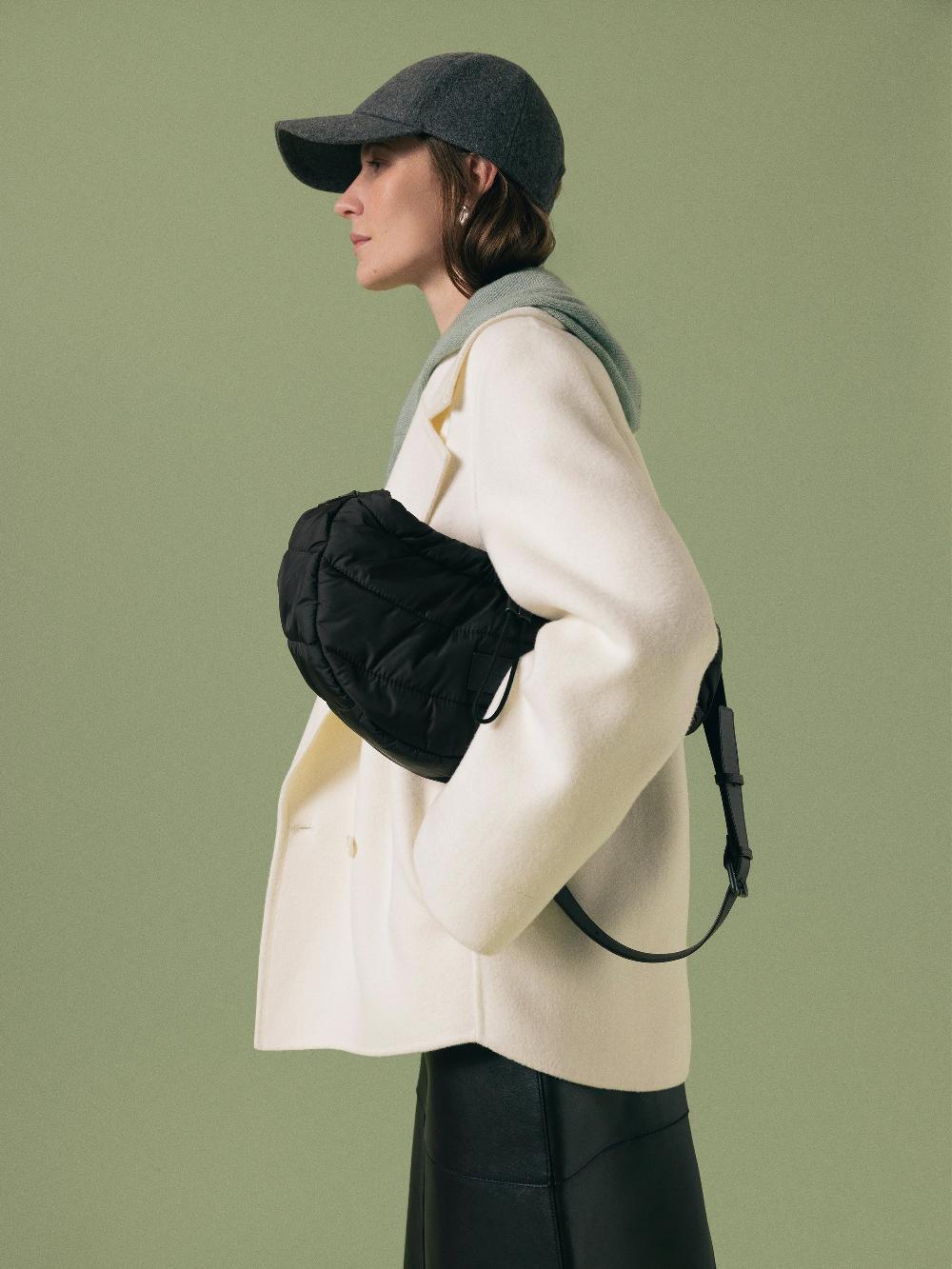 Jigsaw Wool Felted Baseball Cap Grey