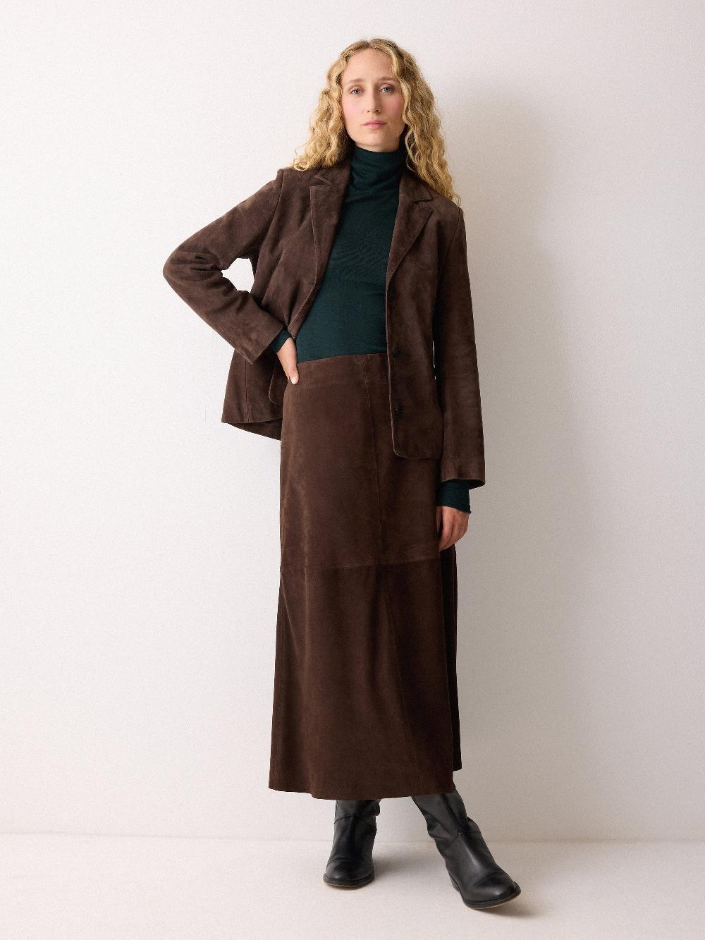 Jigsaw Wool Jersey Polo Neck Top Green