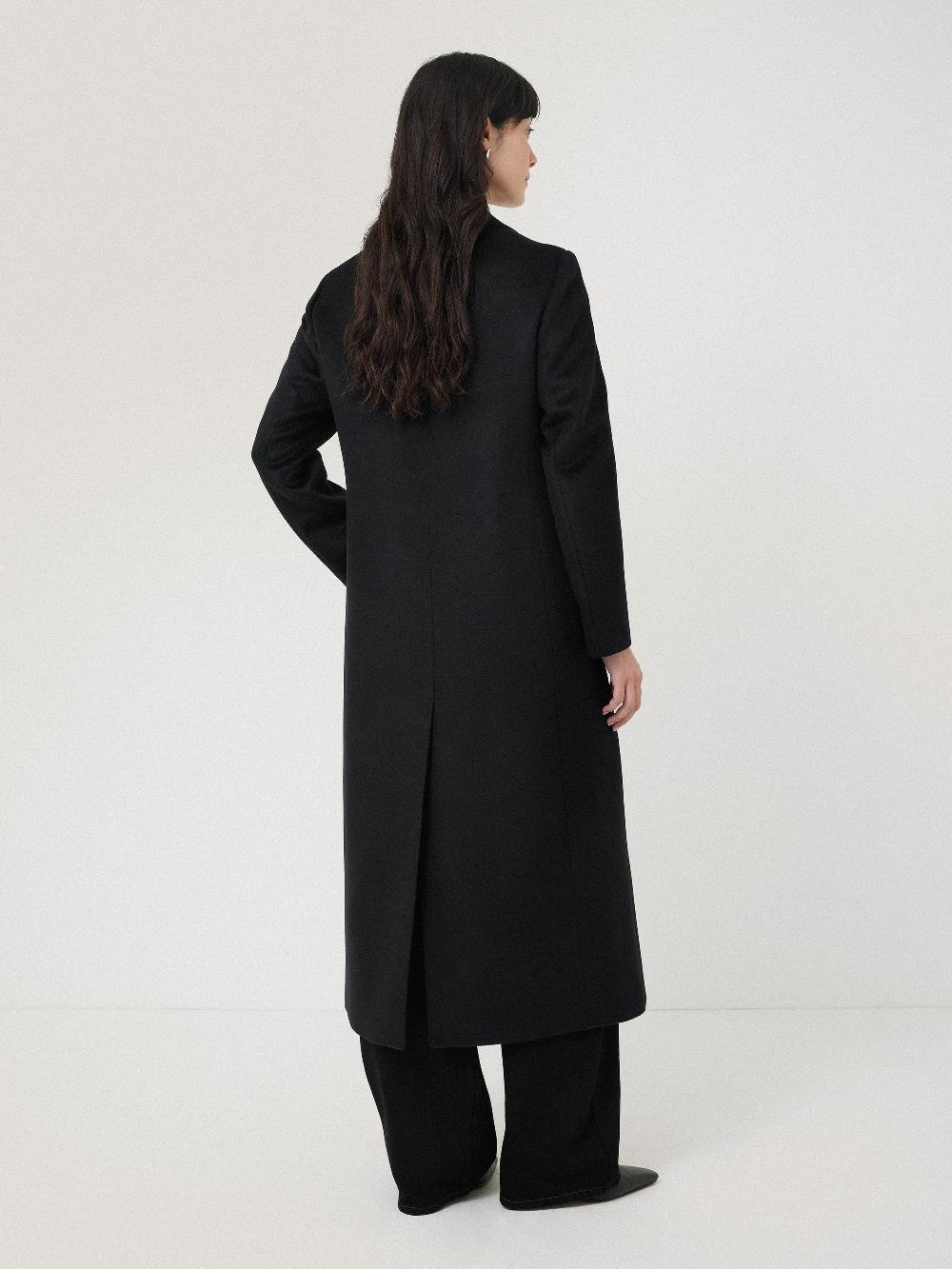 Jigsaw Wool Maxi City Coat Black