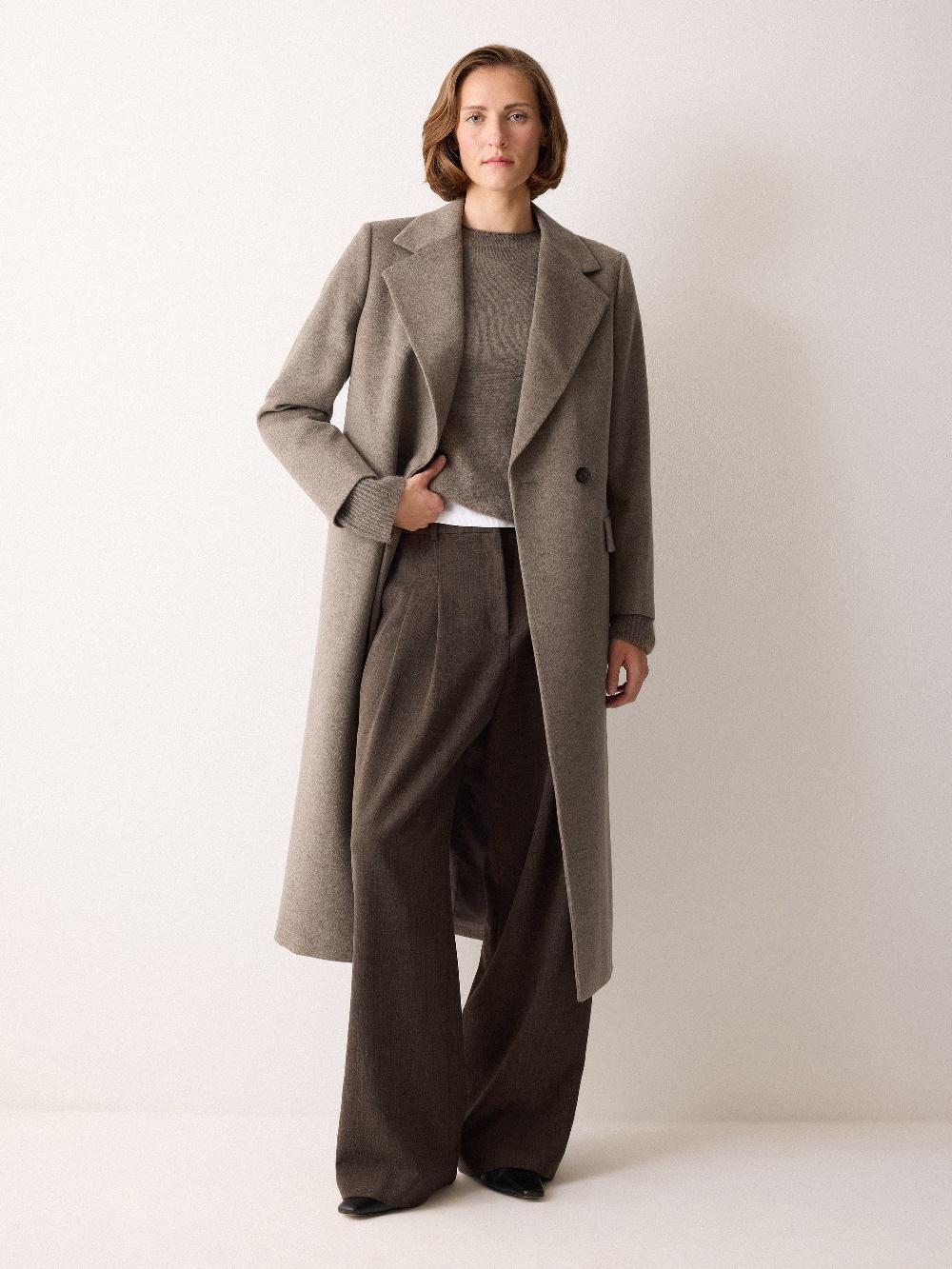 jigsaw Wool Maxi City Coat Taupe