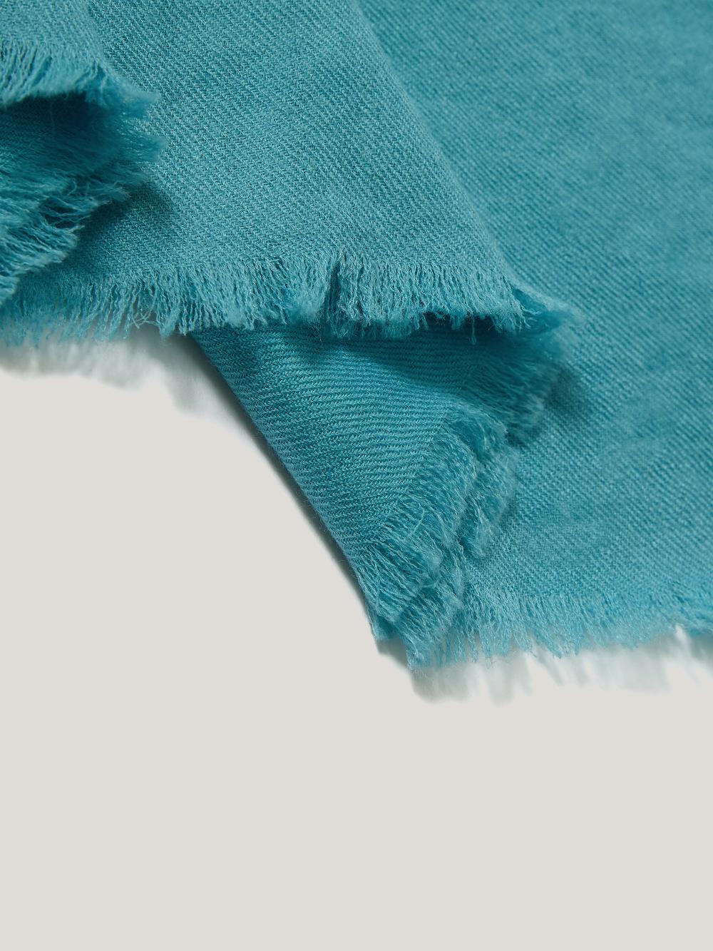 Jigsaw Wool Silk Pashmina Blue