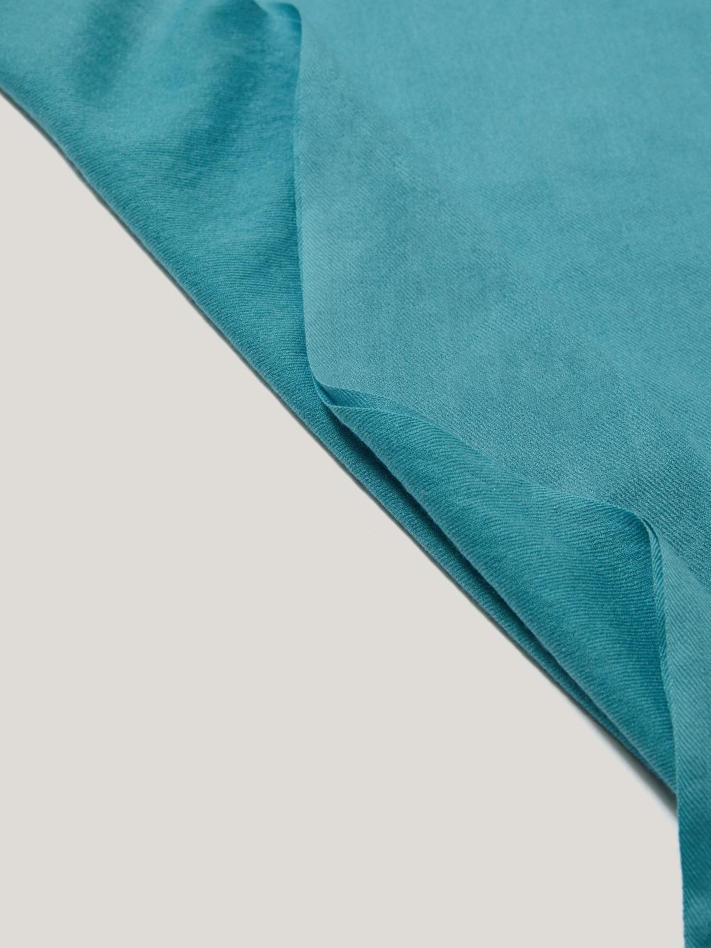 Jigsaw Wool Silk Pashmina Blue