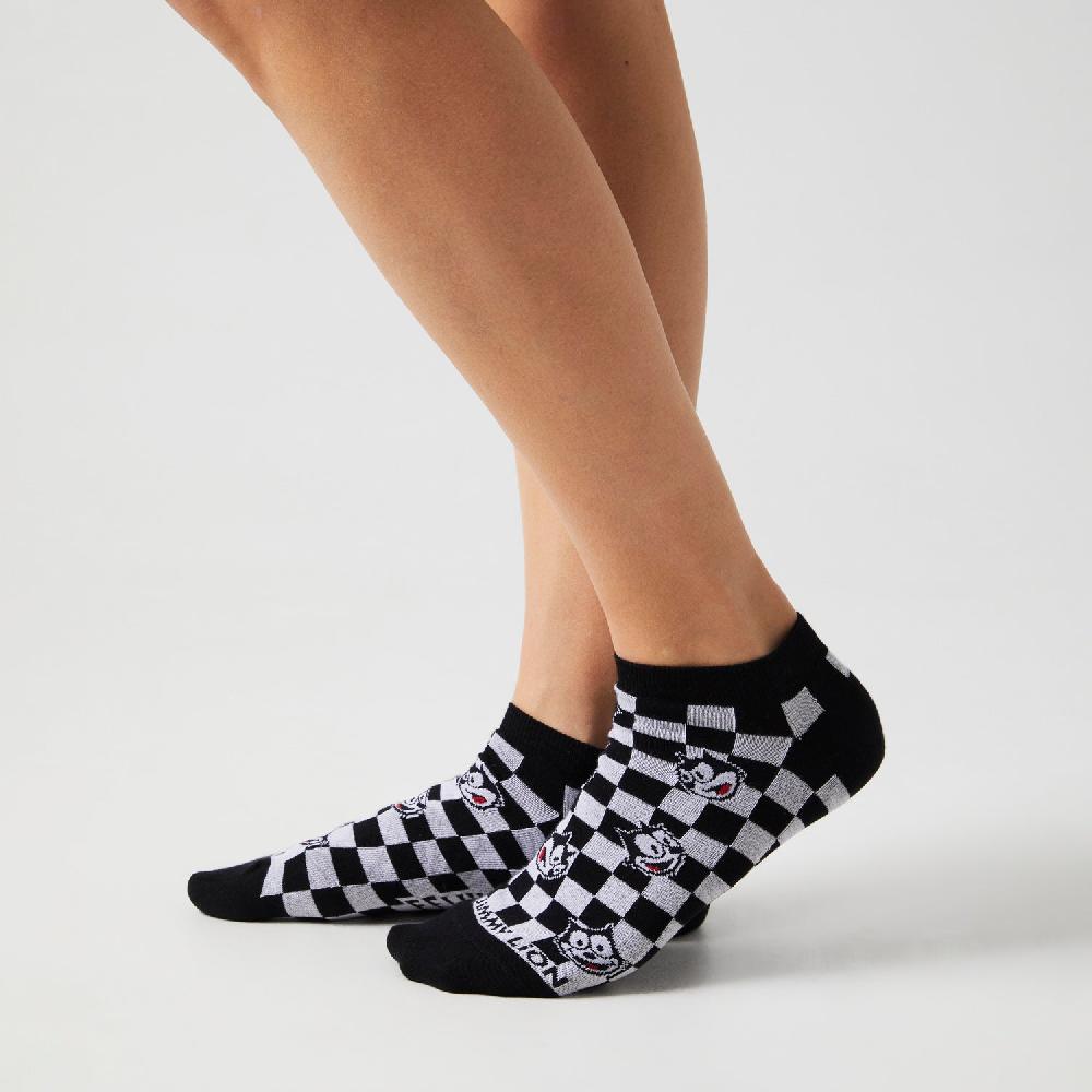Jimmy Lion Ankle Socks Felix Check Felix The Cat X Jimmy Lion