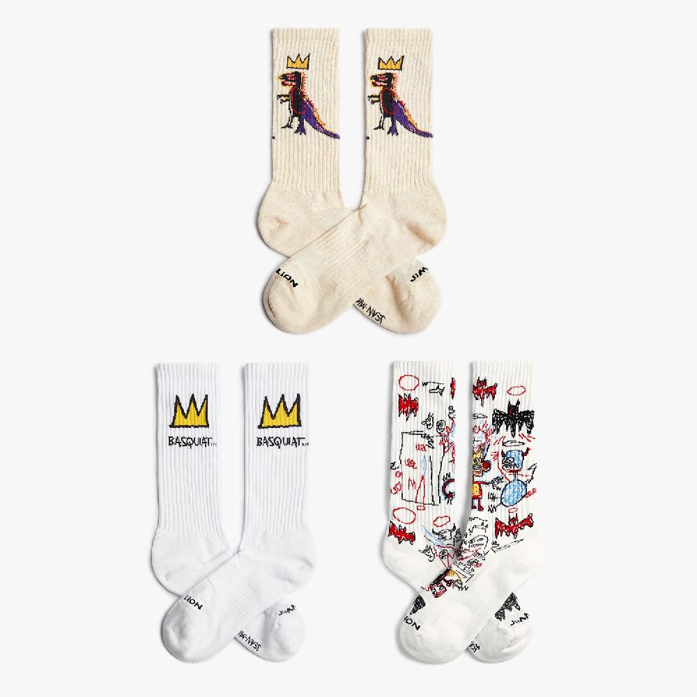 Jimmy Lion Athletic Sock Gift Pack Basquiat X Jimmy Lion