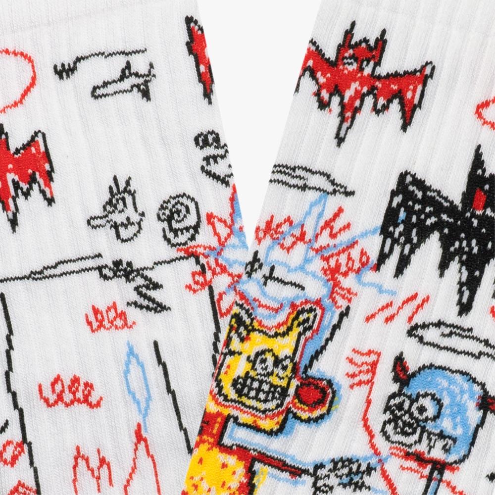 Jimmy Lion Athletic Socks Athletic Basquiat Batman Basquiat X Jimmy Lion