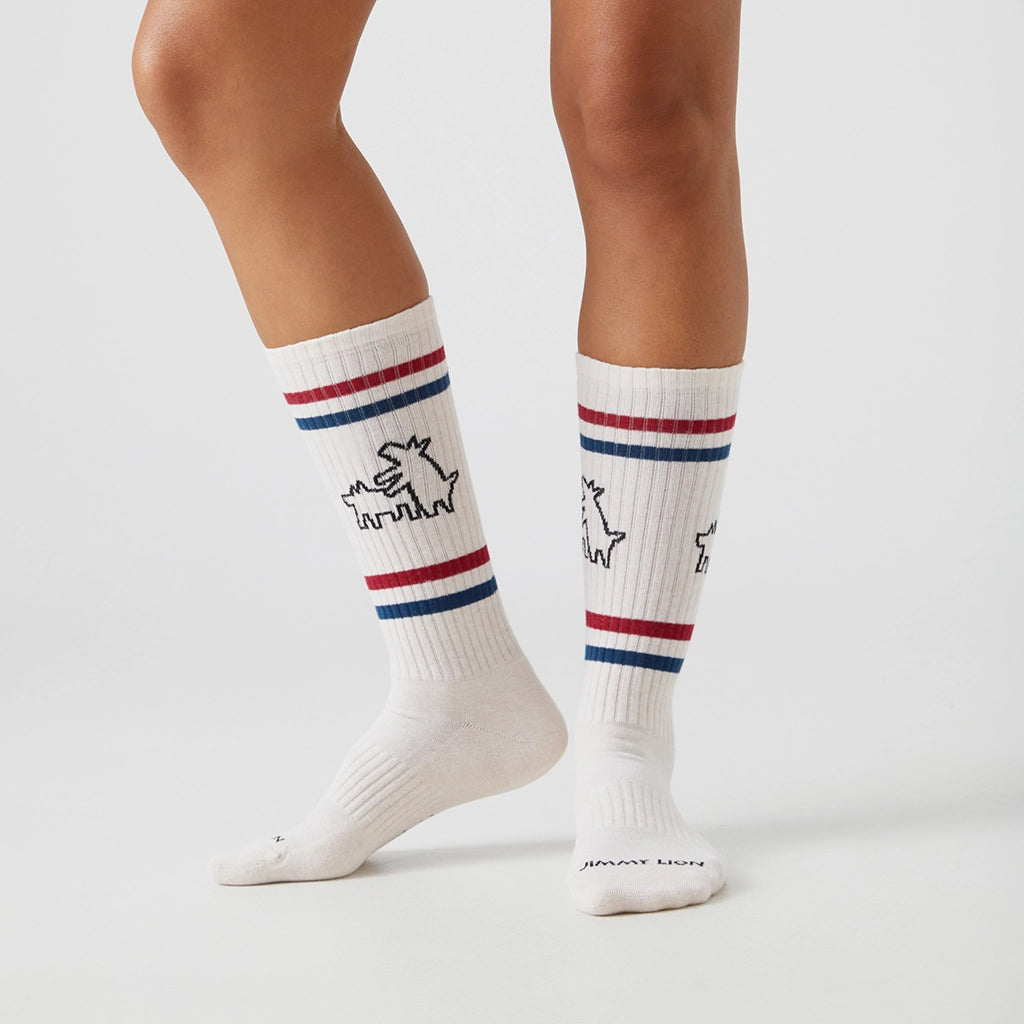 Jimmy Lion Athletic Socks Athletic Keith Haring Two Dogs Keith Haring X Jimmy Lion