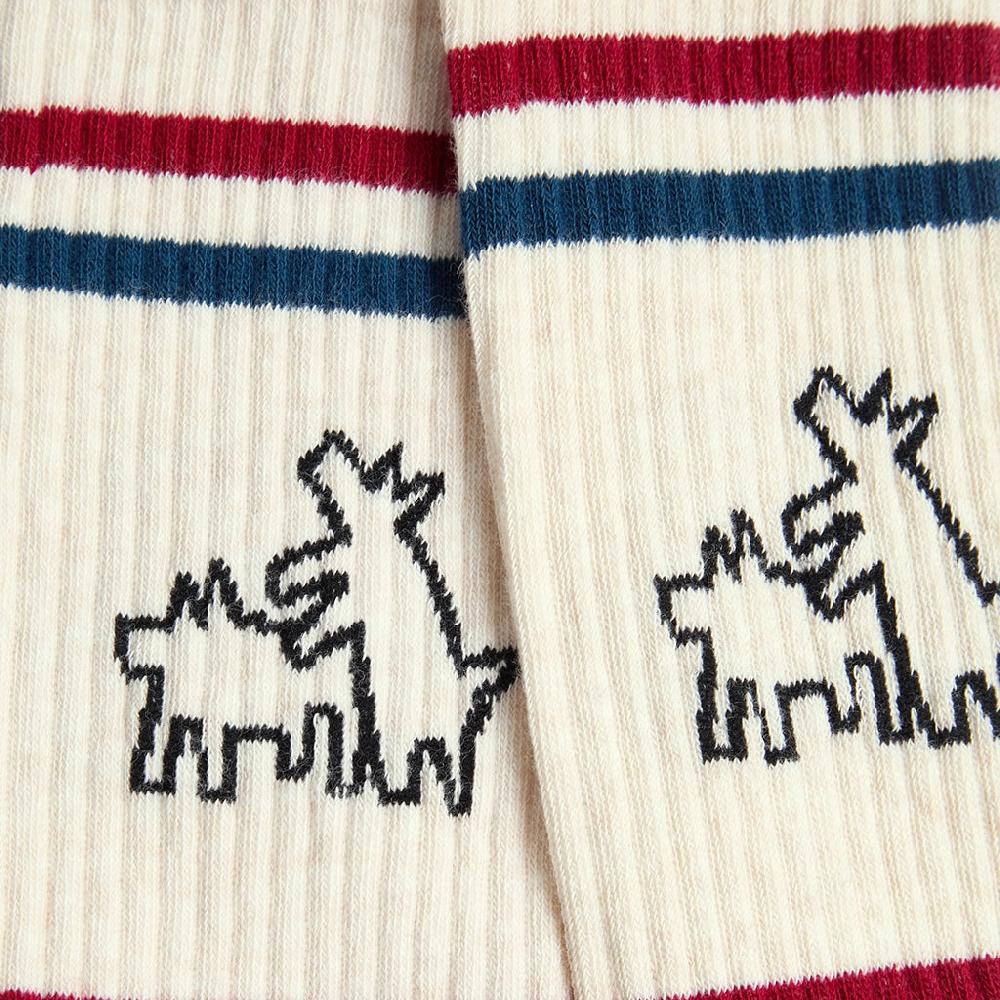 Jimmy Lion Athletic Socks Athletic Keith Haring Two Dogs Keith Haring X Jimmy Lion