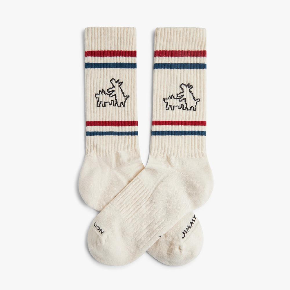 jimmy lion Athletic Socks Athletic Keith Haring Two Dogs Keith Haring x Jimmy Lion