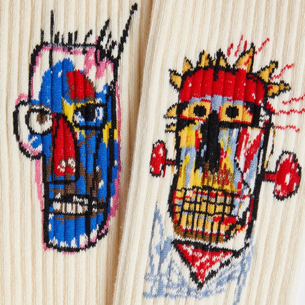 Jimmy Lion Athletic Socks Basquiat Heads 1982 Basquiat X Jimmy Lion