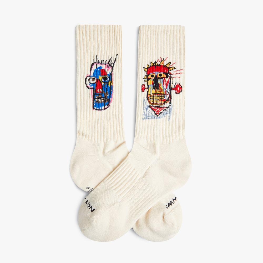 jimmy lion Athletic Socks Basquiat Heads 1982 Basquiat x Jimmy Lion