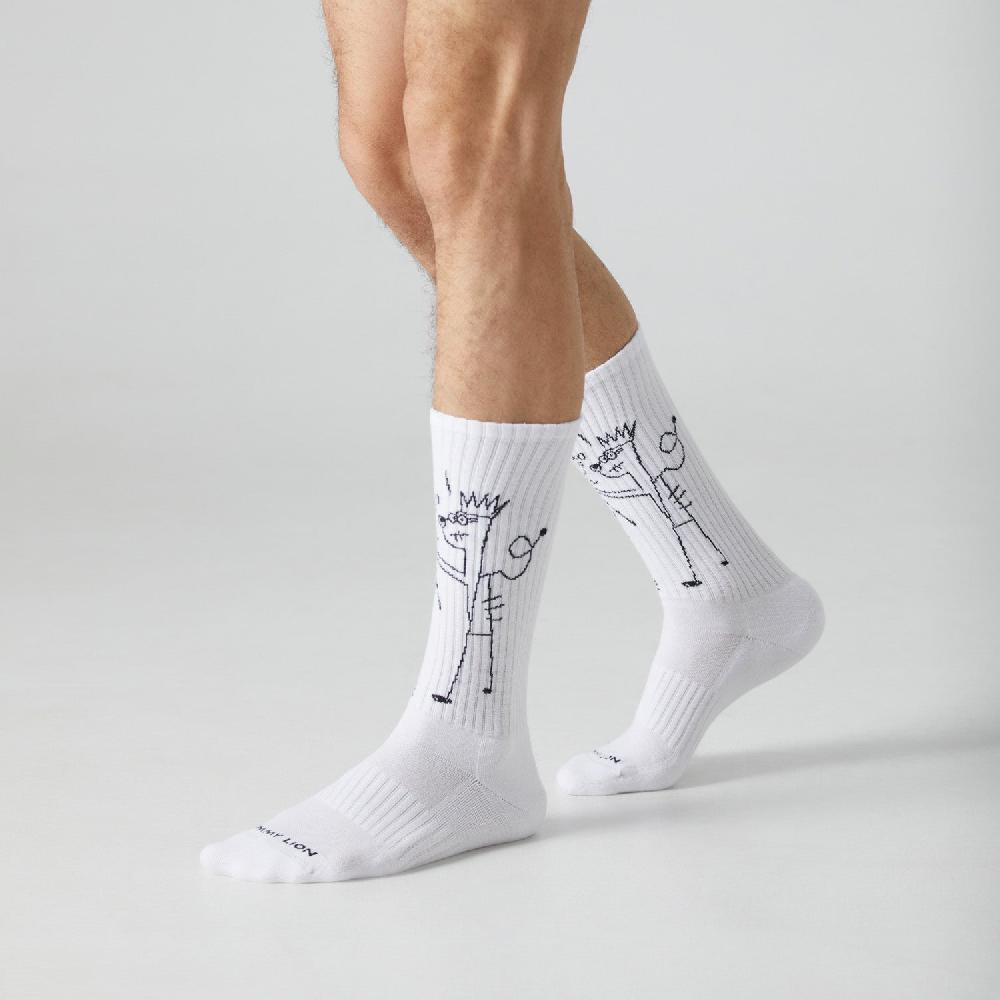 Jimmy Lion Athletic Socks Basquiat TKO Untitled Basquiat X Jimmy Lion