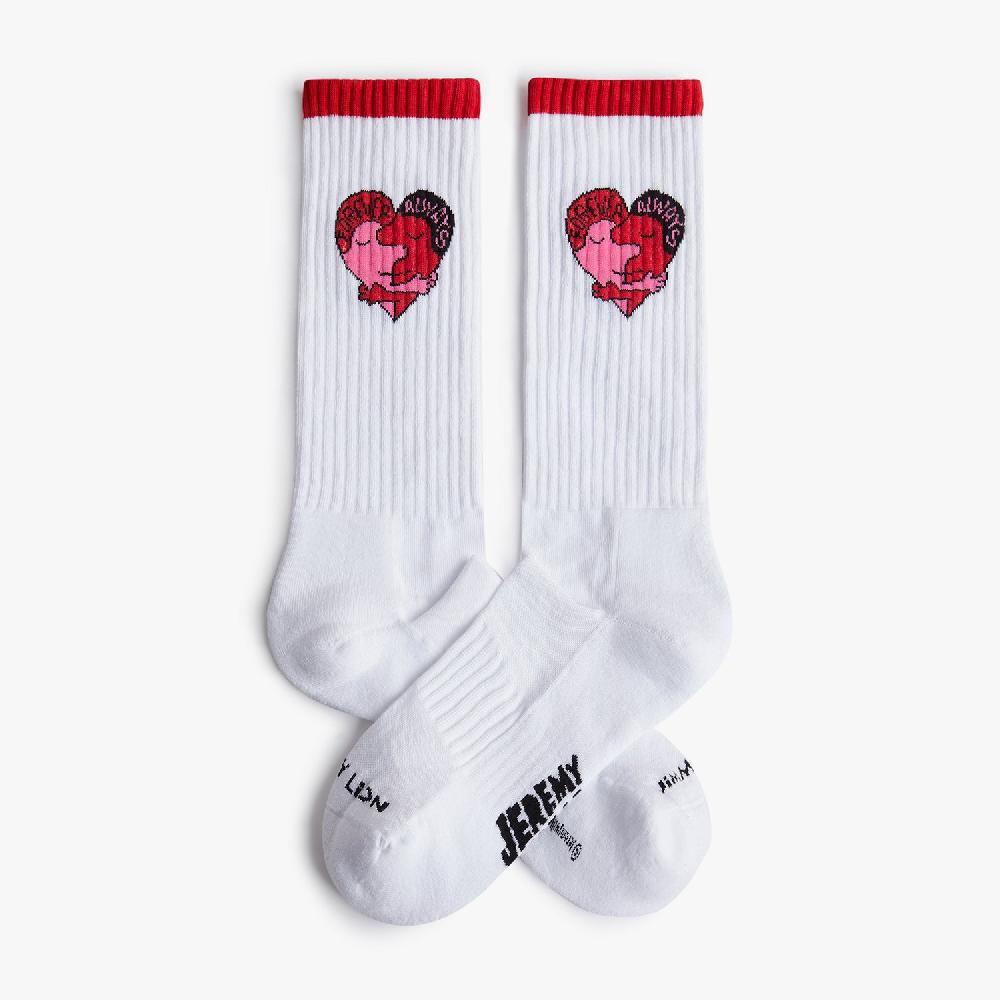 jimmy lion Athletic Socks Forever Always Jeremyville x Jimmy Lion