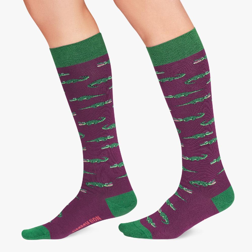 Jimmy Lion Calcetines Caña Alta Modelo KH Crocodiles